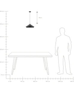 Hangeleuchte Schwarz Geometrisch Nevola