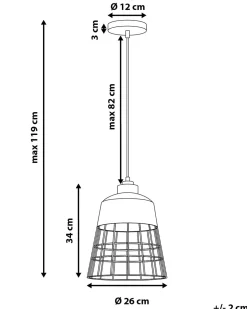 Hangeleuchte Schwarz Glockenform Monte
