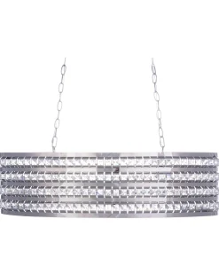 Hangeleuchte Silber 2-Flammig Oval Cavone