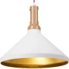 Hangeleuchte Weis / Gold Kegelform Liard