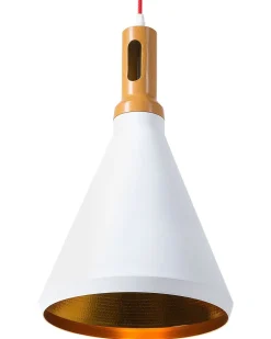 Hangeleuchte Weis / Gold Kegelform Mackenzie