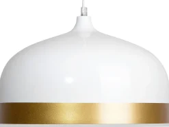 Hangeleuchte Weis / Gold Rund Parina