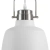 Hangeleuchte Weis / Silber Glockenform Narmada
