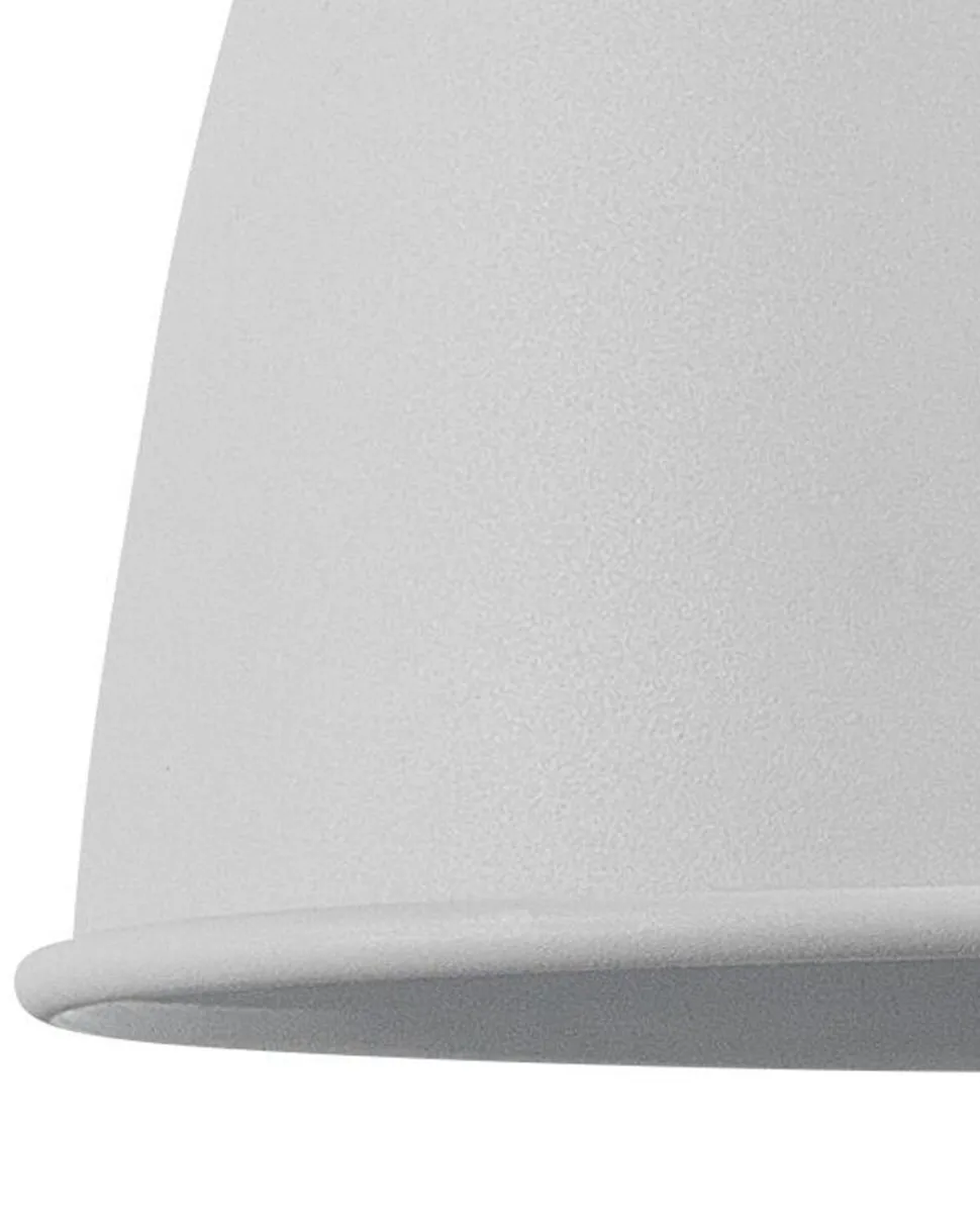 Hangeleuchte Weis / Silber Glockenform Narmada