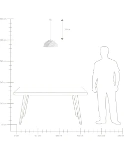 Hangeleuchte Weis Geometrisch Rubicon