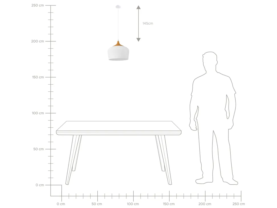 Hangeleuchte Weis Glockenform Angara
