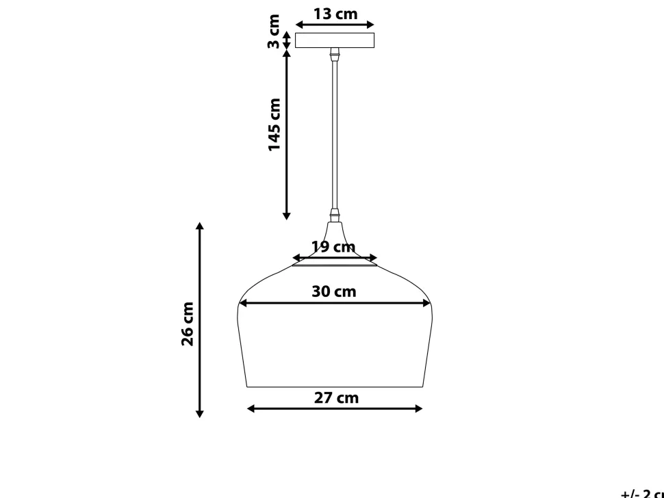 Hangeleuchte Weis Glockenform Angara