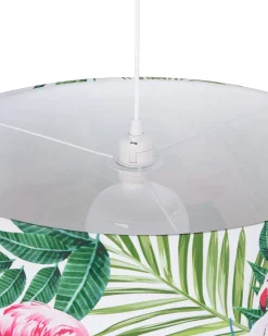 Hangeleuchte Weis Trommelform Flamingo