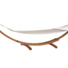 Hangematte Mit Gestell Larchenholz Dunkelbraun / Beige Treviso