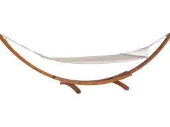 Hangematte Mit Gestell Larchenholz Dunkelbraun / Beige Treviso