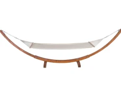 Hangematte Mit Gestell Larchenholz Dunkelbraun / Beige Treviso