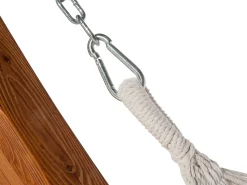 Hangematte Mit Gestell Larchenholz Dunkelbraun / Beige Treviso