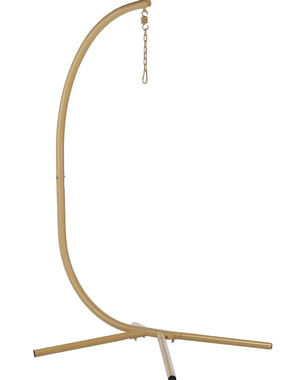 Hangesessel Mit Gestell 98 X 100 Cm Flechtseil Beige Arco