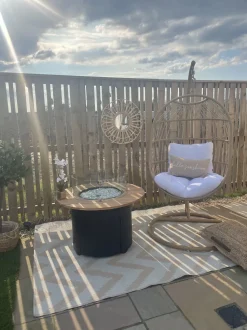 Hangesessel Mit Gestell O 102 Cm Rattan / Flechtseil Naturlich Alba