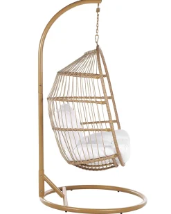 Hangesessel Mit Gestell O 102 Cm Rattan / Flechtseil Naturlich Alba