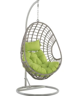 Hangesessel Mit Gestell O 96 Cm Rattan Taupe Arpino