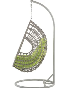 Hangesessel Mit Gestell O 96 Cm Rattan Taupe Arpino