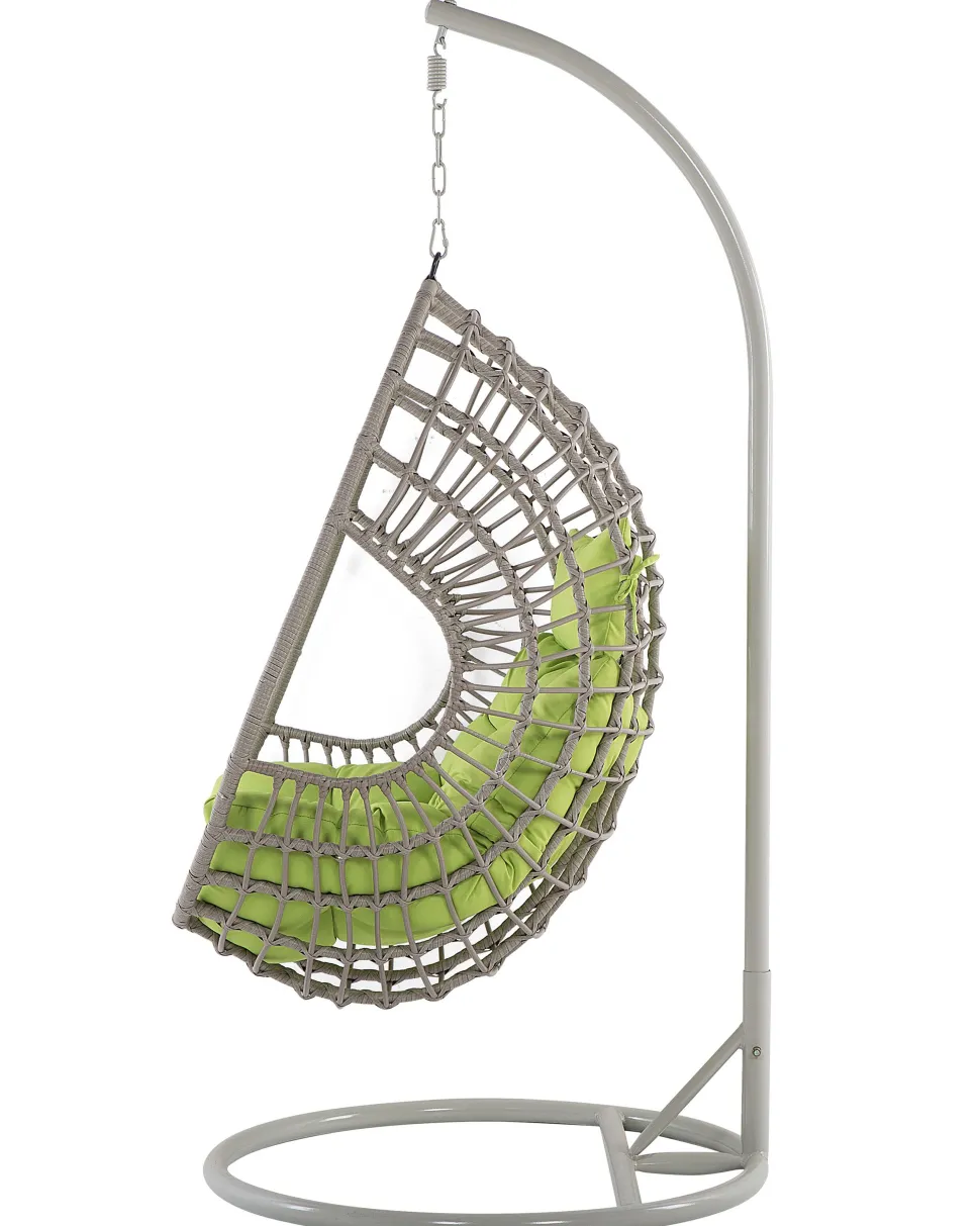 Hangesessel Mit Gestell O 96 Cm Rattan Taupe Arpino