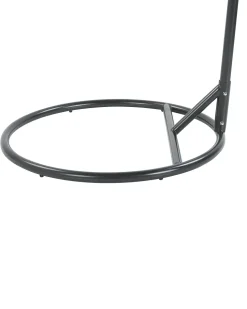 Hangesessel Mit Gestell O 102 Cm Rattan / Flechtseil Schwarz Alba