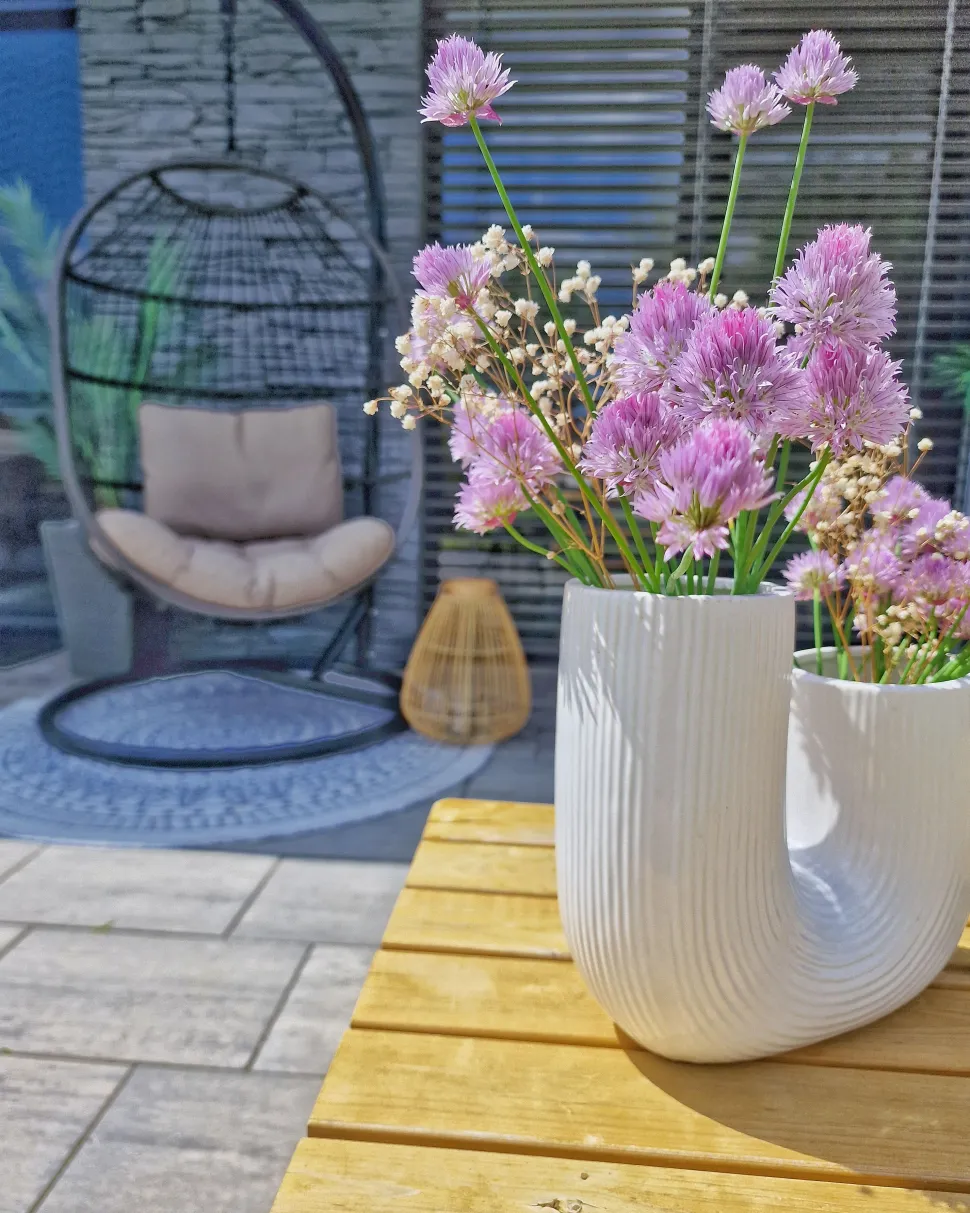 Hangesessel Mit Gestell O 102 Cm Rattan / Flechtseil Schwarz Alba