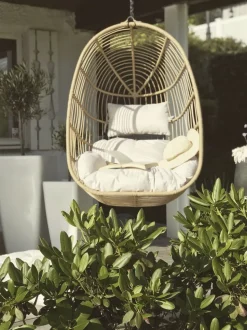 Hangesessel Mit Gestell O 97 Cm Rattan Naturlich Casoli