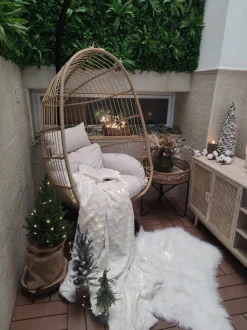 Hangesessel Mit Gestell O 97 Cm Rattan Naturlich Casoli