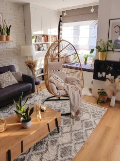 Hangesessel Mit Gestell O 97 Cm Rattan Naturlich Casoli