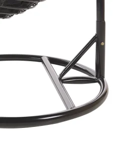 Hangesessel Mit Gestell O 97 Cm Rattan Schwarz Aspio