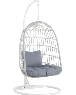 Hangesessel Mit Gestell O 102 Cm Flechtseil Weis Allera