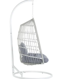Hangesessel Mit Gestell O 102 Cm Flechtseil Weis Allera