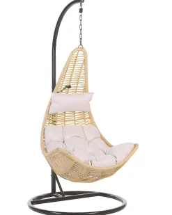 Hangesessel Mit Gestell O 95 Cm Rattan Naturlich Atri Ii