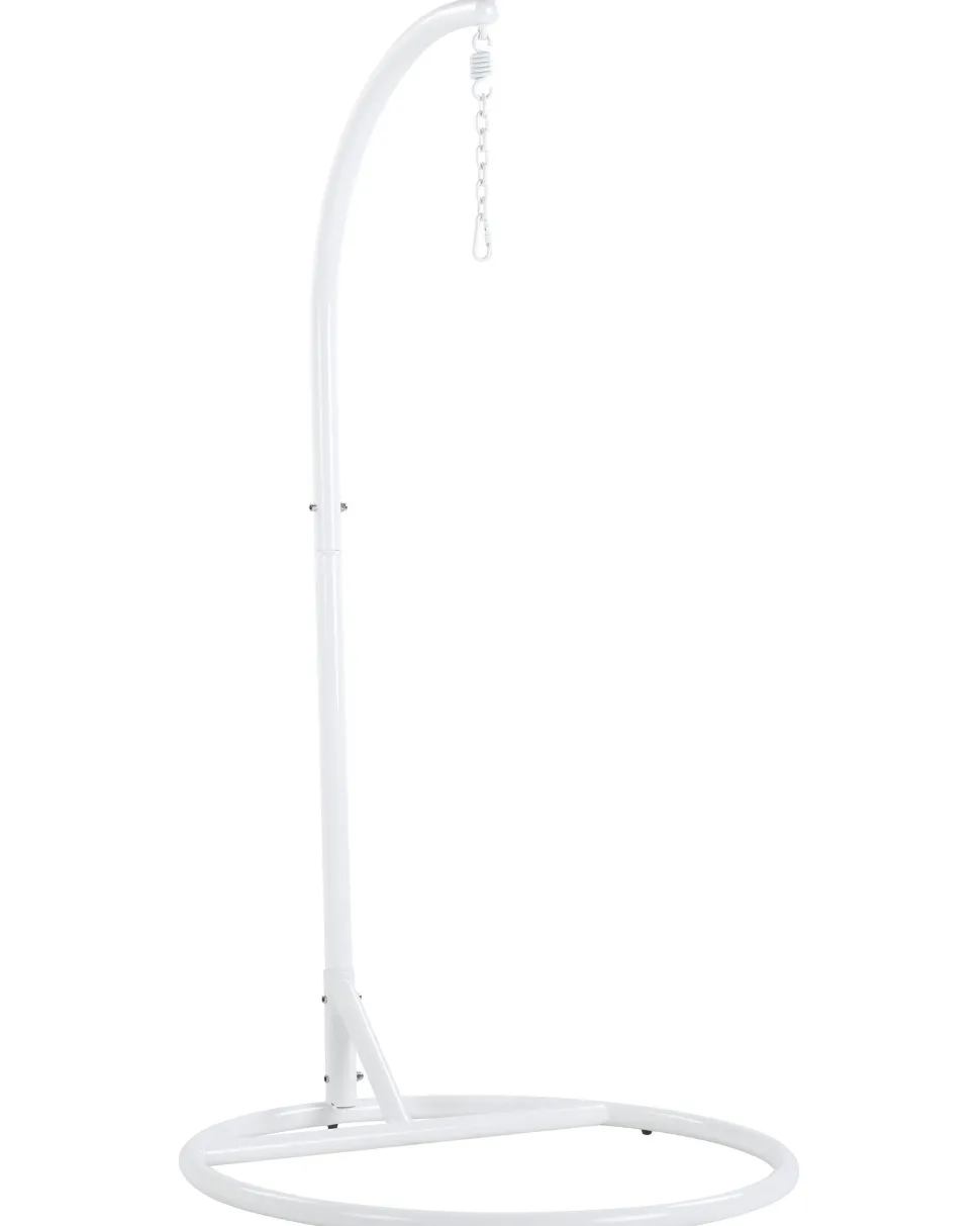 Hangesessel Mit Gestell O 102 Cm Rattan / Flechtseil Weis Alba