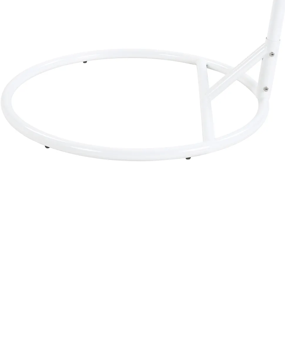 Hangesessel Mit Gestell O 102 Cm Rattan / Flechtseil Weis Alba