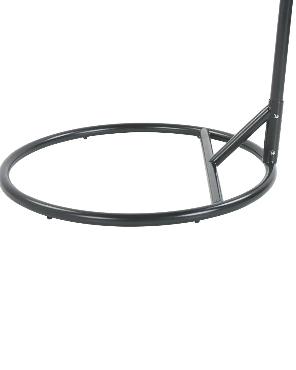 Hangesessel Mit Gestell O 102 Cm Flechtseil Schwarz Allera