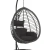 Hangesessel Mit Gestell Rattan Schwarz O 97 Cm Tollo