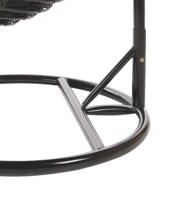 Hangesessel Mit Gestell Rattan Schwarz O 97 Cm Tollo