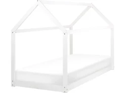Hausbett Holz Weis 90 X 200 Cm Kinder Tosse