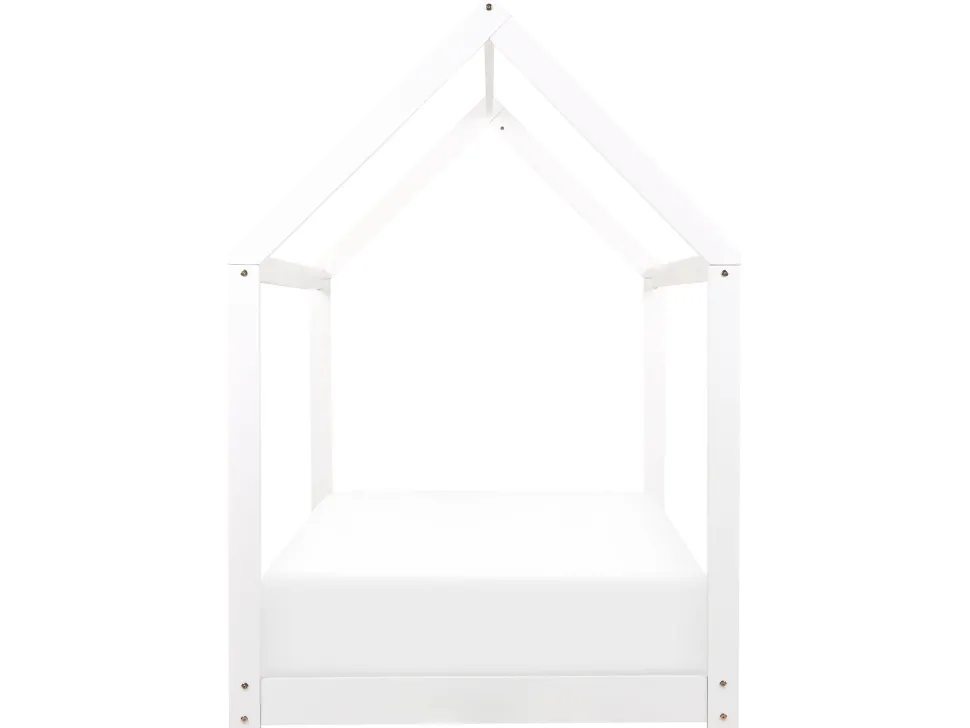 Hausbett Holz Weis 90 X 200 Cm Kinder Tosse