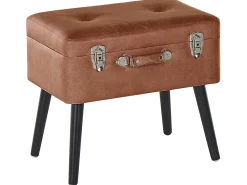 Hocker Braun Kunstleder Mallard