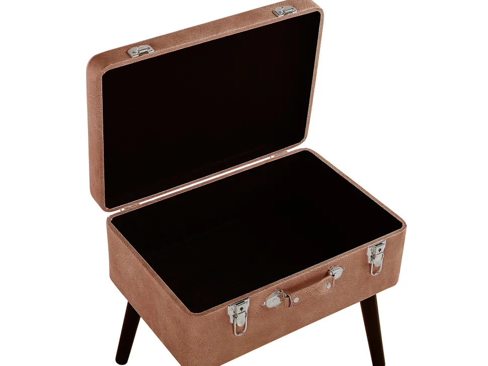 Hocker Braun Kunstleder Mallard