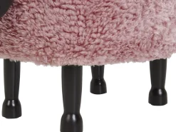 Hocker Felloptik Mit Stauraum Rosa Schafhocker Sheep