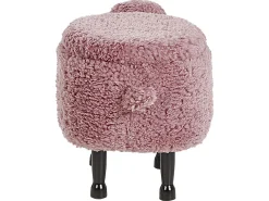 Hocker Felloptik Mit Stauraum Rosa Schafhocker Sheep