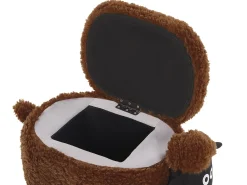 Hocker Felloptik Mit Stauraum Braun Sheep
