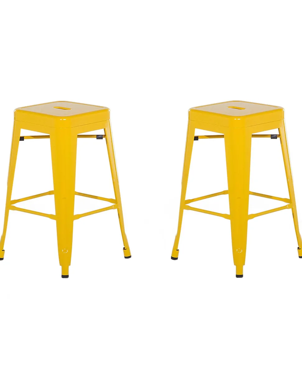 Hocker Gelb Hohe 60 Cm 2Er Set Cabrillo