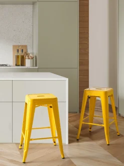Hocker Gelb Hohe 60 Cm 2Er Set Cabrillo