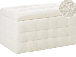 Hocker Mit Stauraum Boucle Weis Michigan