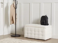 Hocker Mit Stauraum Boucle Weis Michigan