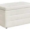 Hocker Mit Stauraum Kunstleder Weis Michigan