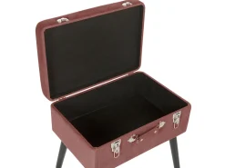 Hocker Mit Stauraum Rosa Cord Koffer-Design Mallard
