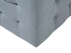 Hocker Mit Stauraum Samtstoff Grau Michigan